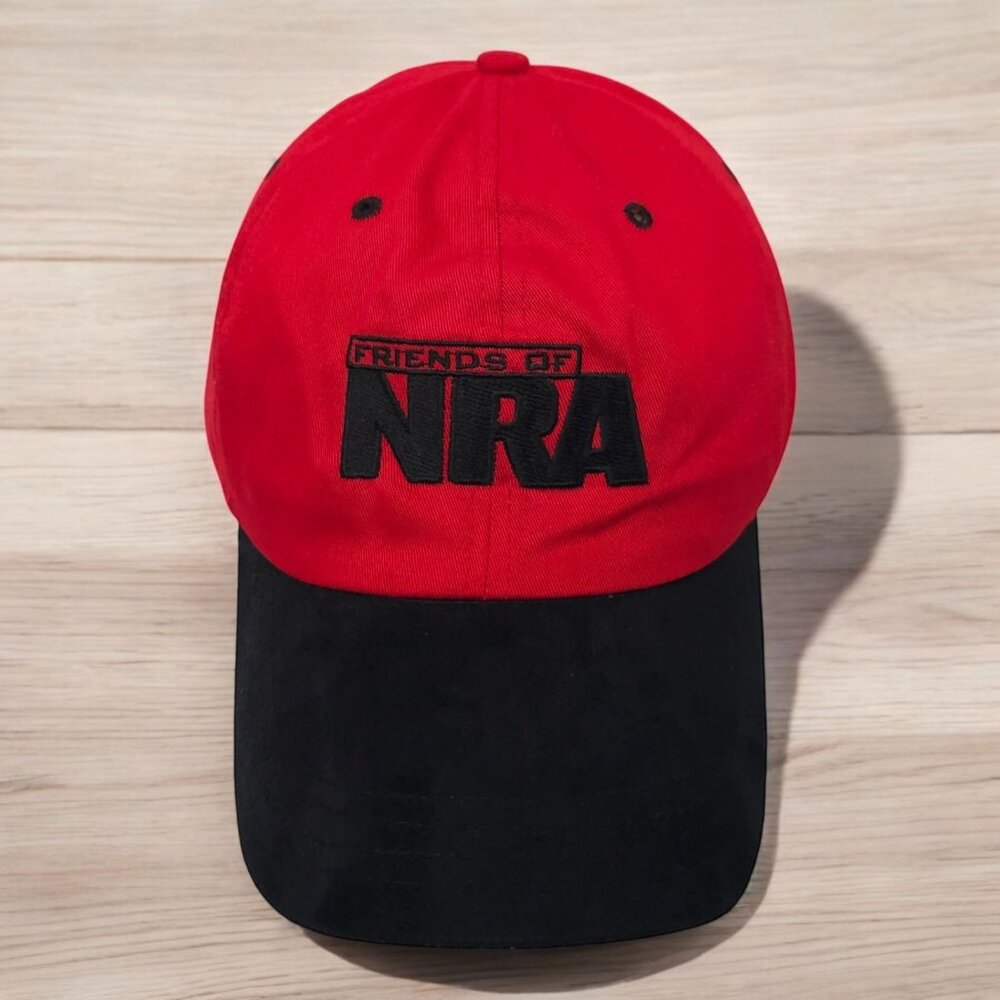 Friends Of NRA Sponsor Strapback Cap Trucker Baseball Hat Faux Suede Visor
